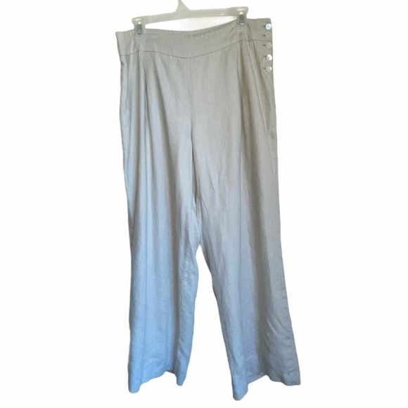 Jones New York Signature Linen Pants - Picture 3 of 11